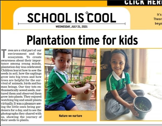 Plantation Drive Kicks Off at The Orbis School, Keshav Nagar